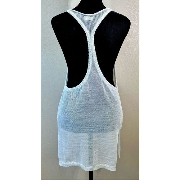 Intimately By Free People Night In August High Boat Neckline Sheer Sultry Tank - Picture 4 of 10